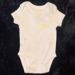 Nike White Baby Onesie